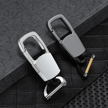 汽车钥匙扣男士腰挂创意商务金属锁匙扣皮带环高档简约挂件高级感