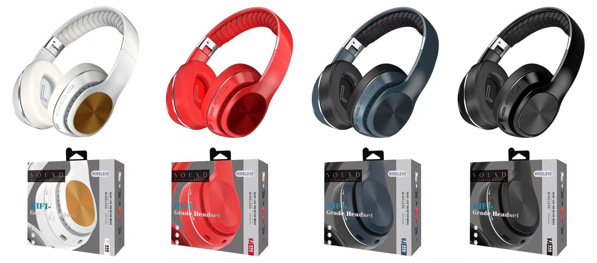 Kabellose Bluetooth-kopfhörer Faltbar Stereo-headset Vj320_voghion.com