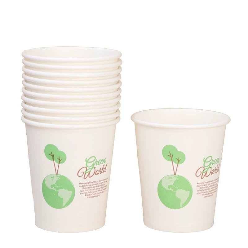 Одноразовые бумажные стаканчики Xiaoqiu, утолщенные бумажные стаканчики для дома, коммерческие офисные чайные стаканы, стаканчики для горячих и холодных напитков, чайные стаканы для молочного чая