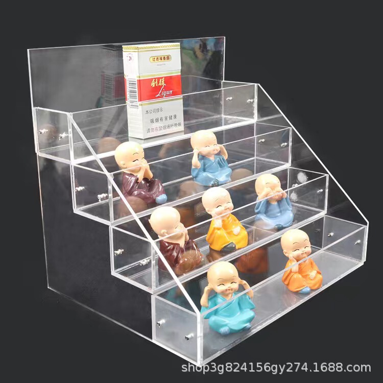 Acrylic Multi-Layer Blind Box Storage Rack, Cosmetics and Nail Polish Ladder Display Rack Acrylic Multi-Layer Blind Box Storage Rack, Cosmetics and Nail Polish Ladder Display Rack