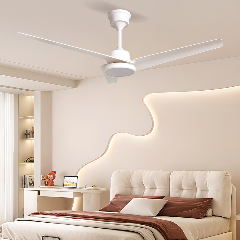 Ventilador de Techo Retro con Luz de 52 Pulgadas, Hierro y ABS, Regulable, para Sala de Estar y Dormitorio