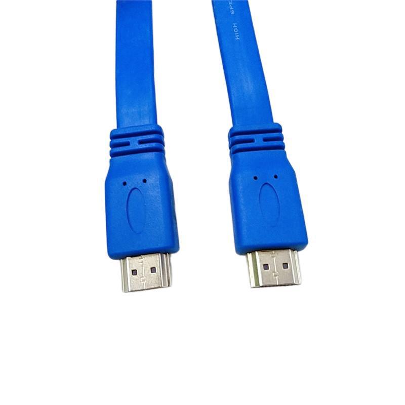 HDMI 彩色扁平线cadle 1.4v 支持1080P高清电视线1.5米大面条线