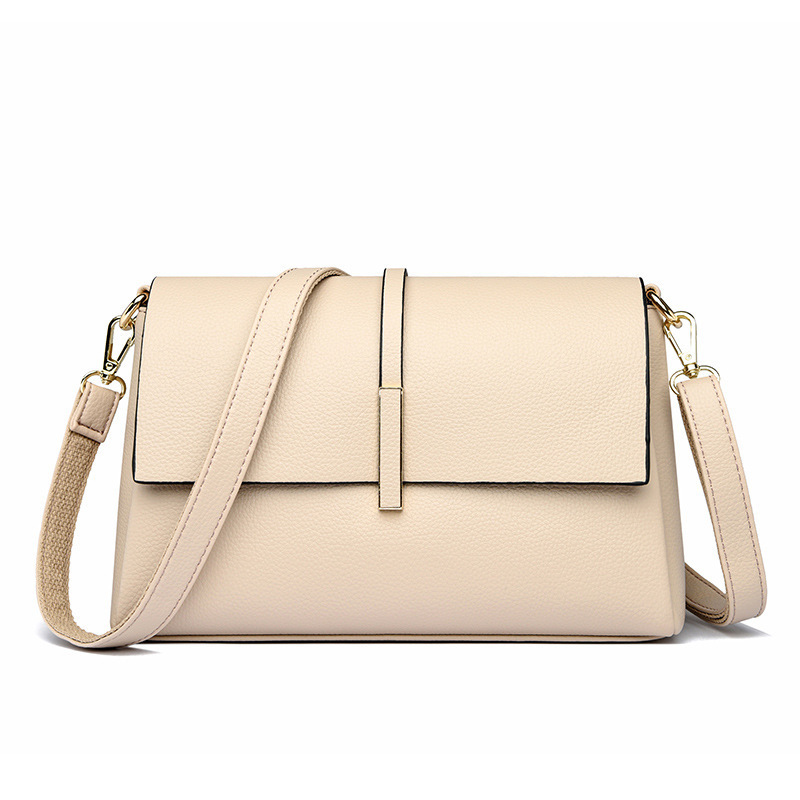 Preppy Retro Women's Style Vegan Leather Crossbody Bag, Popular Solid Color Bag for Women, Mainly Made for Women