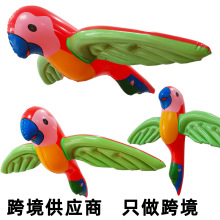 跨境玩具充气鹦鹉pvc充气动物玩具厂家批发充气大号鹦鹉公仔现货