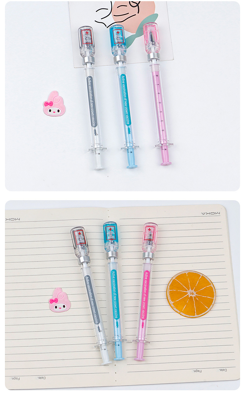 Korean Creative Realistic Syringe Gel Pen display picture 2