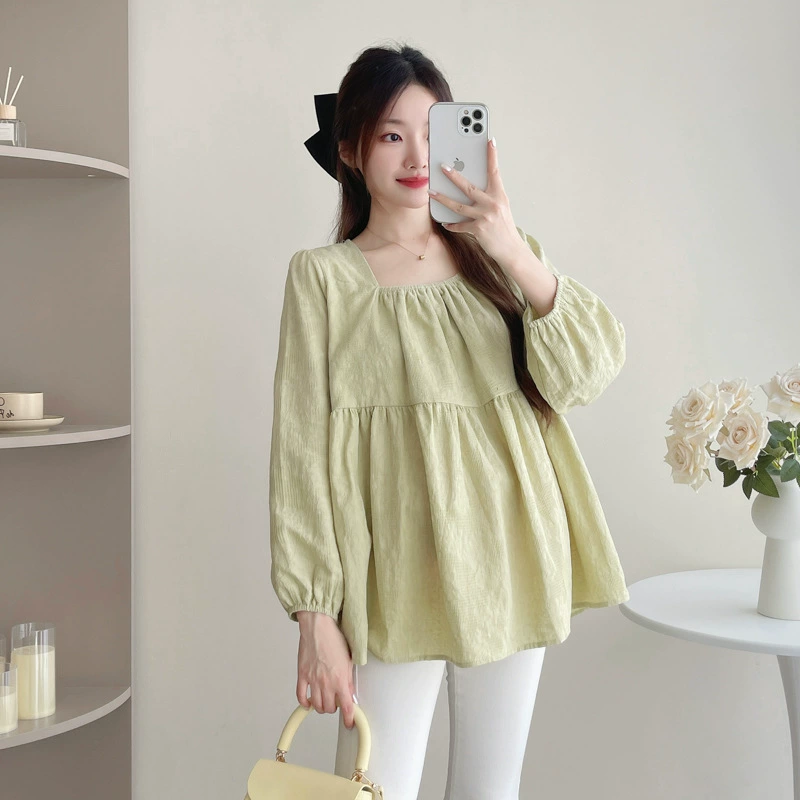 Платье весеннее для беременных, хлопок и лён, oversize