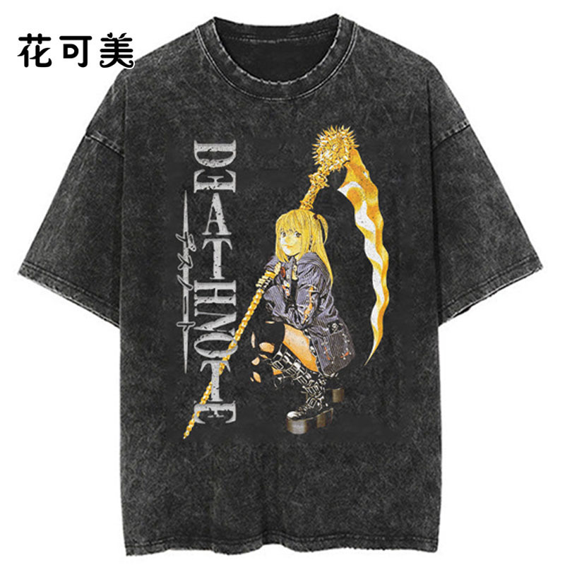ダメージウォッシュレトロトレンド半袖メンズヘビーウォッシュダメージTシャツオーバーサイズトップ|undefined
