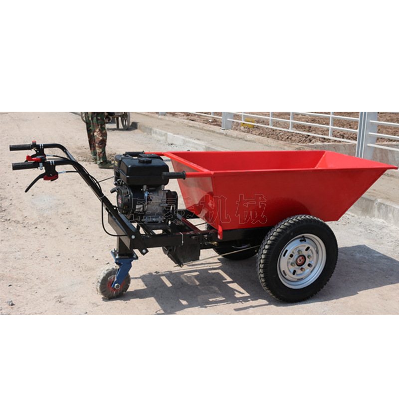 建筑工地汽油翻斗车  工地运料汽油翻斗车养殖场 果园用转运车