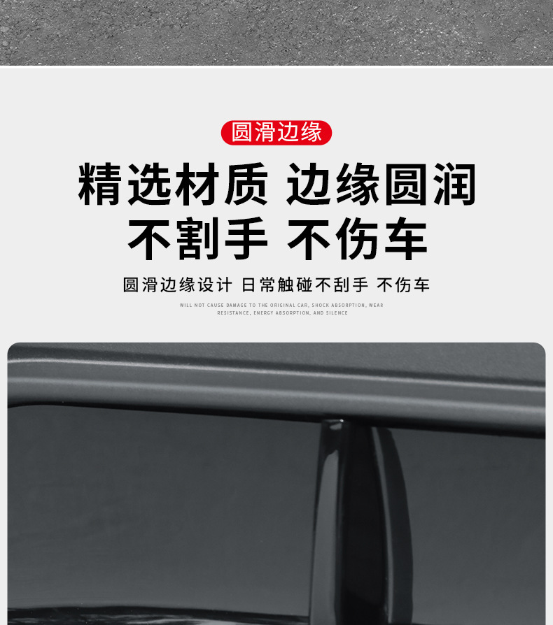Suitable for Tesla Model Y 2025 New Rear Spoiler, New Model Y Rear Lip Surround, Rear Bumper Wind Blade Decoration
