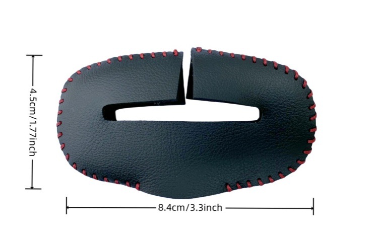 Car seat belt bayonet latch tongue protection decorative cover seat belt anti-collision leather cover interior supplies