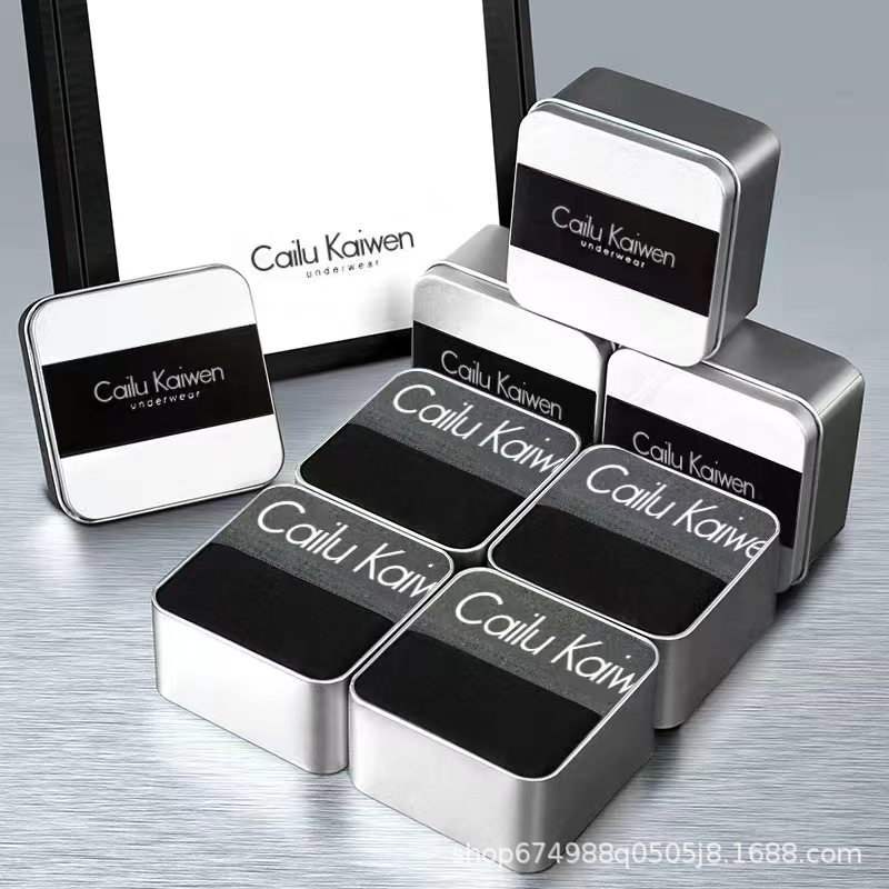 Underwear for Boys, Pure Cotton Boxer Briefs, Men's Shorts, Teenagers, Simple and Breathable, New Men's Boxer Briefs, Comfortable