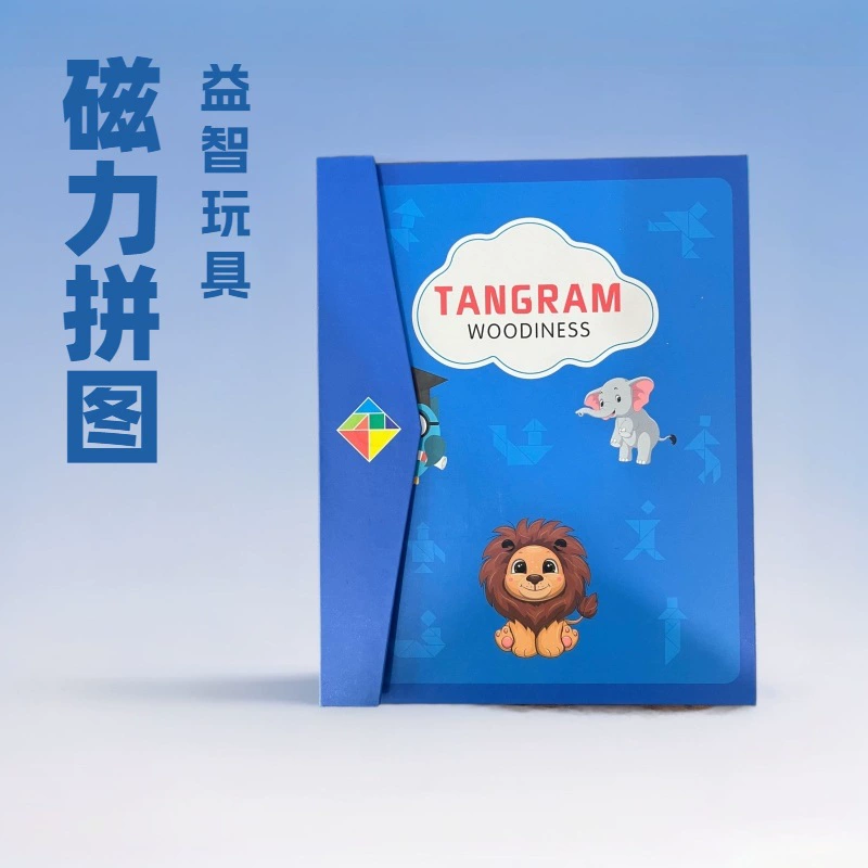 Трансграничная амазонка temu Hийин дети красочные деревянные магнитные головоломки интеллектуальная головоломка магнитная головоломка игрушка