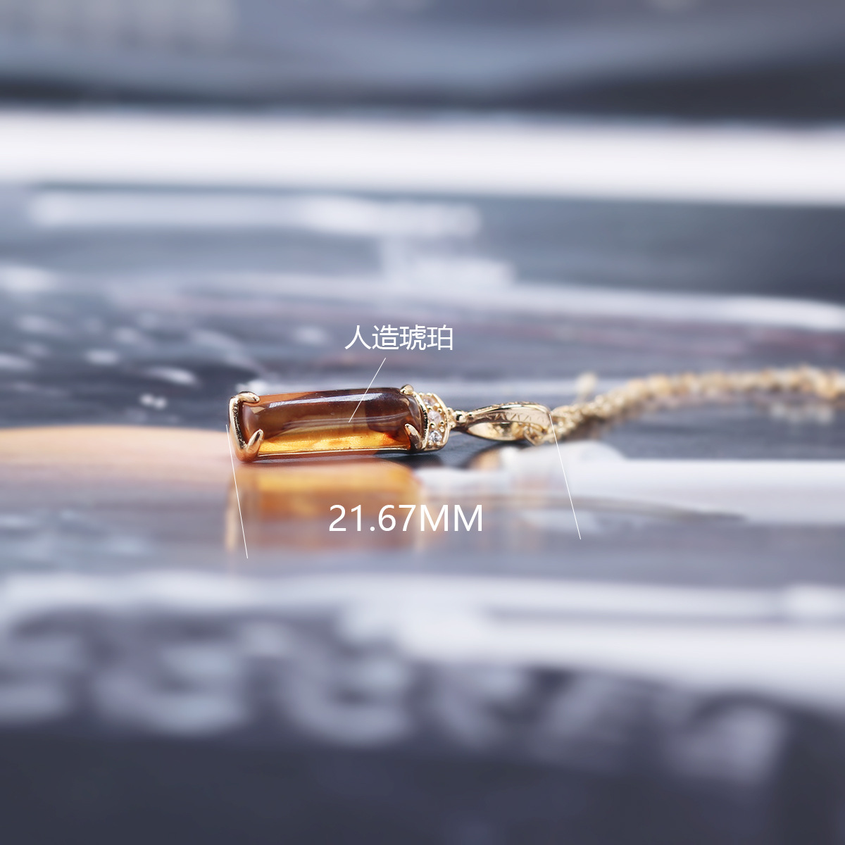 1g Weight Amberoid Inlay Material Charms, Rings Classification 1 Piece Quantity Daily Occasion 925 Sterling Silver Material Geometric Pattern All Seasons Season Women's Gender Casual, Retro Style Agete Christmas Limited Amberoid Rings Pendants New Wholesale 925 Sterling Silver Gold Plated Personality Retro Necklace 3