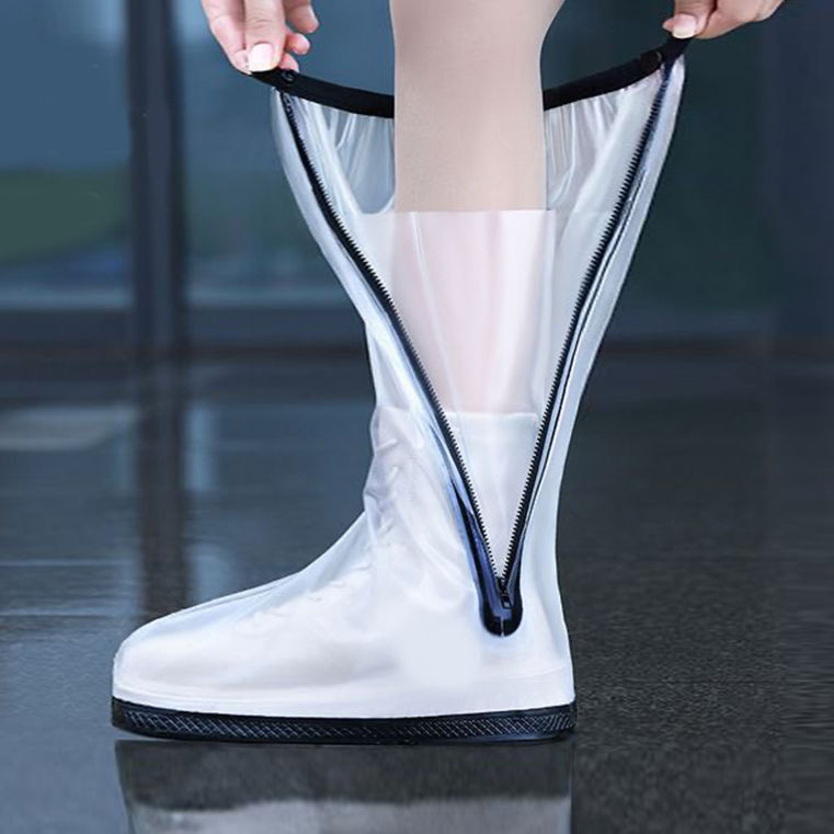 Rain Boots Shoe Covers for Men and Women on Rainy Days Waterproof Rain Boots Non-Slip Thickeneded Wear-Resistant Kidsren's Silicone High Tube Fashion Water Shoe Covers