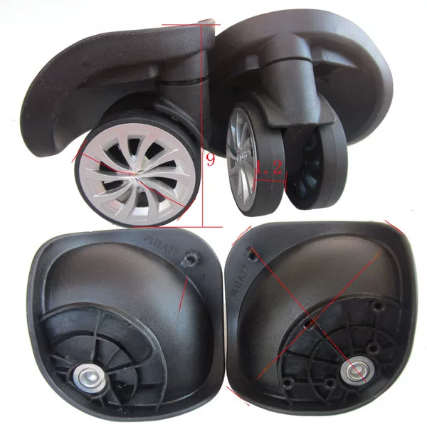 A77 New Wheel Trolley Case Wheels Luggage Spinner Wheels Travel Suitcase Caster Wheels Luggage Accessories Durable Rollers