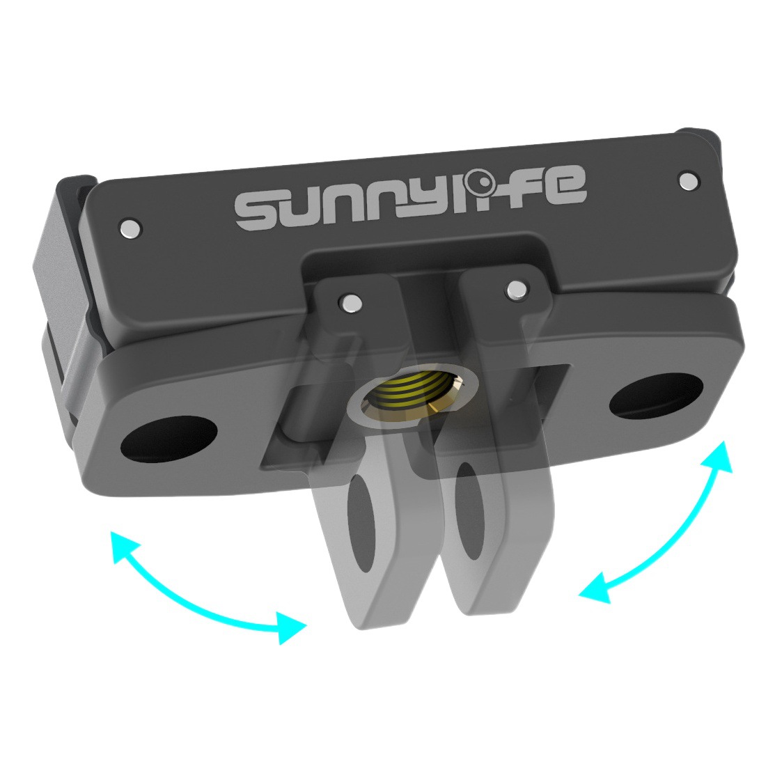 Sunnylife OSMO ACTION4/3/2 adaptador de liberación rápida magnética plegable accesorios de expansión de placa de liberación rápida