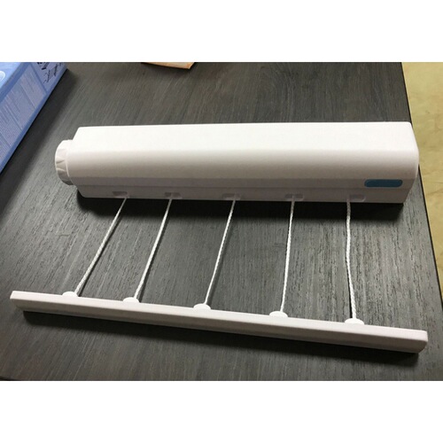 Perforated clothesline spring retractable clothesline hotel clothesline indoor balcony steel wire invisible clothesline cross-border