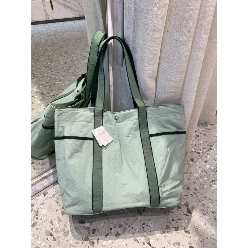 Lulu Women's Bag New Model Daily Multi-Pocket Crossbody Waterproof Canvas Bag 20L Large Capacity Handbag Portable