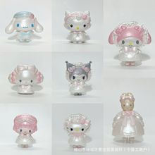 境外热销花嫁系列美乐蒂库洛米玉桂狗女孩生日烘焙装扮插件配件