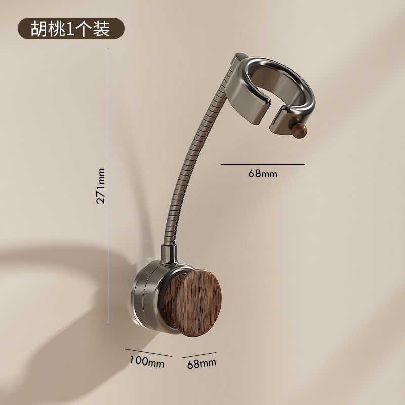 soporte de secador de pelo de ventosa sin perforación marco de almacenamiento de tubo de aire giratorio de baño tipo pared percha de secador de pelo perezoso