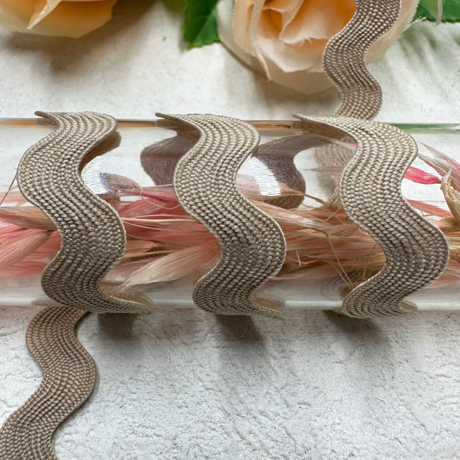 8mm onda sólida en forma de S curva banda de encaje cortina sombrero ropa infantil joyas de boda accesorios de ropa