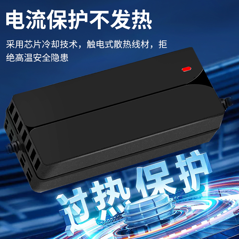适用于爱玛电动瓶车锂充电器48V伏12Ah16ah14安时DZL48120430