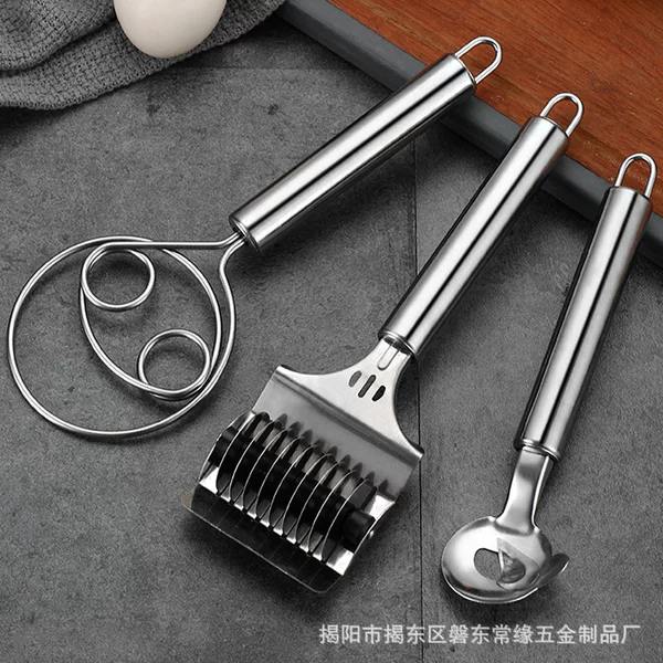 Factory Direct Sales Household Stainless Steel Manual Dough Cutter Flour Mixer Kitchen Gadget Stainless Manual Labor-Saving