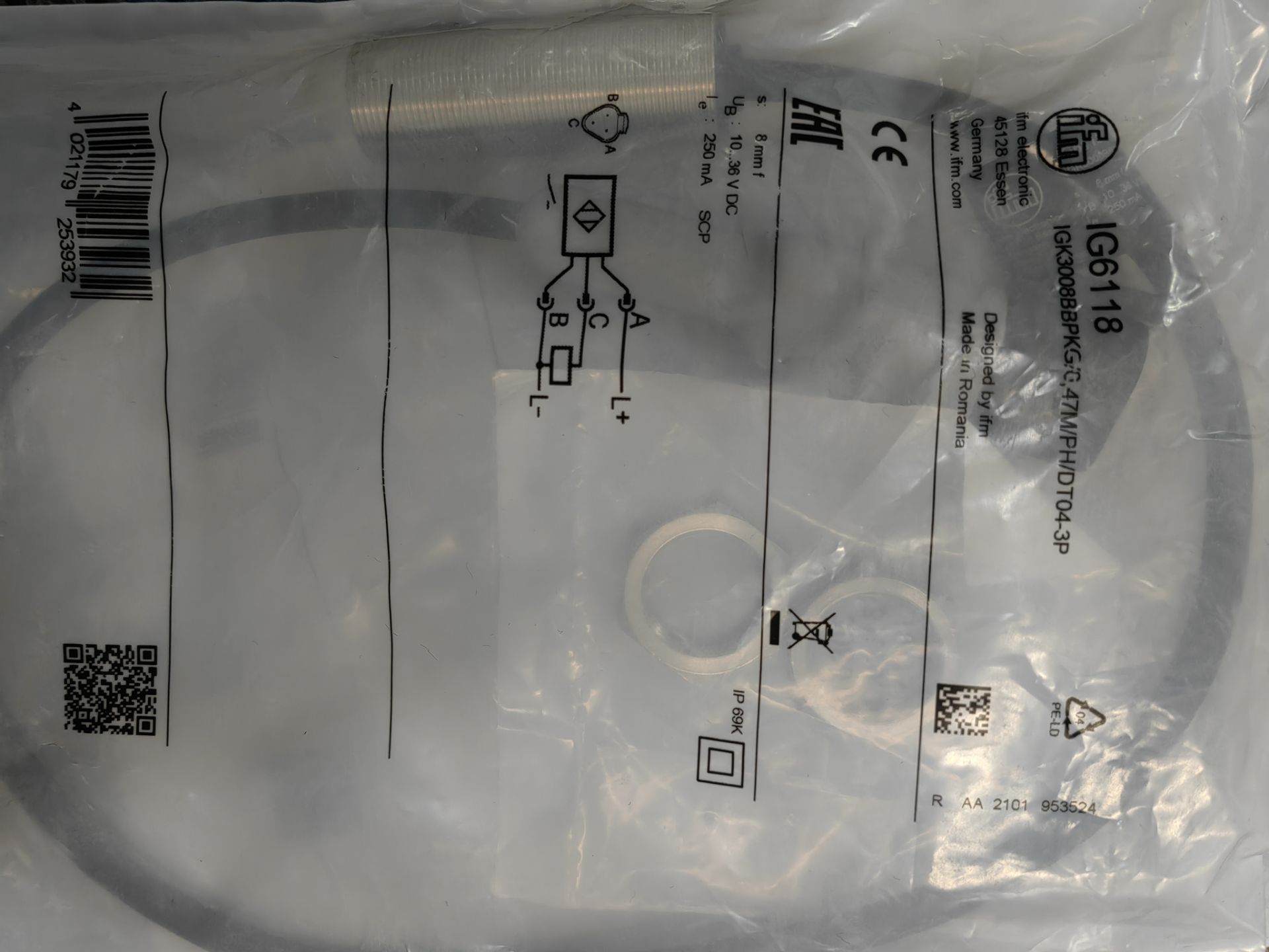 IFM易福门接近开关IG6118