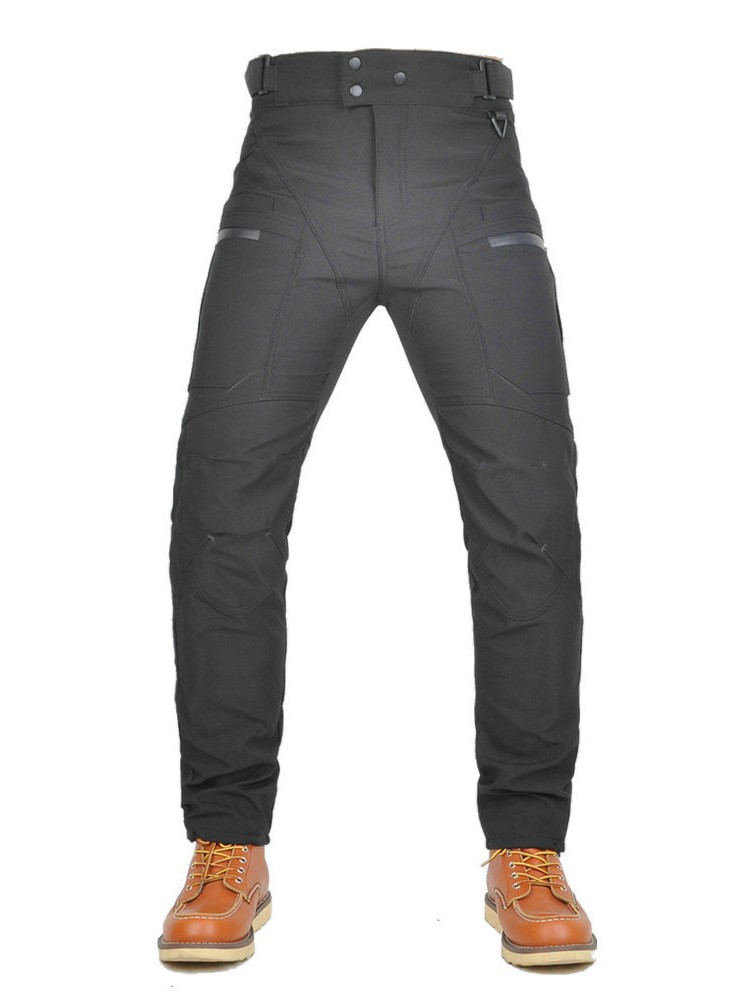 VOLERO motocicleta anti-caída pantalones de ciclismo impermeable a prueba de viento respirable elástico de cintura alta locomotora anti-caída protector de brazo