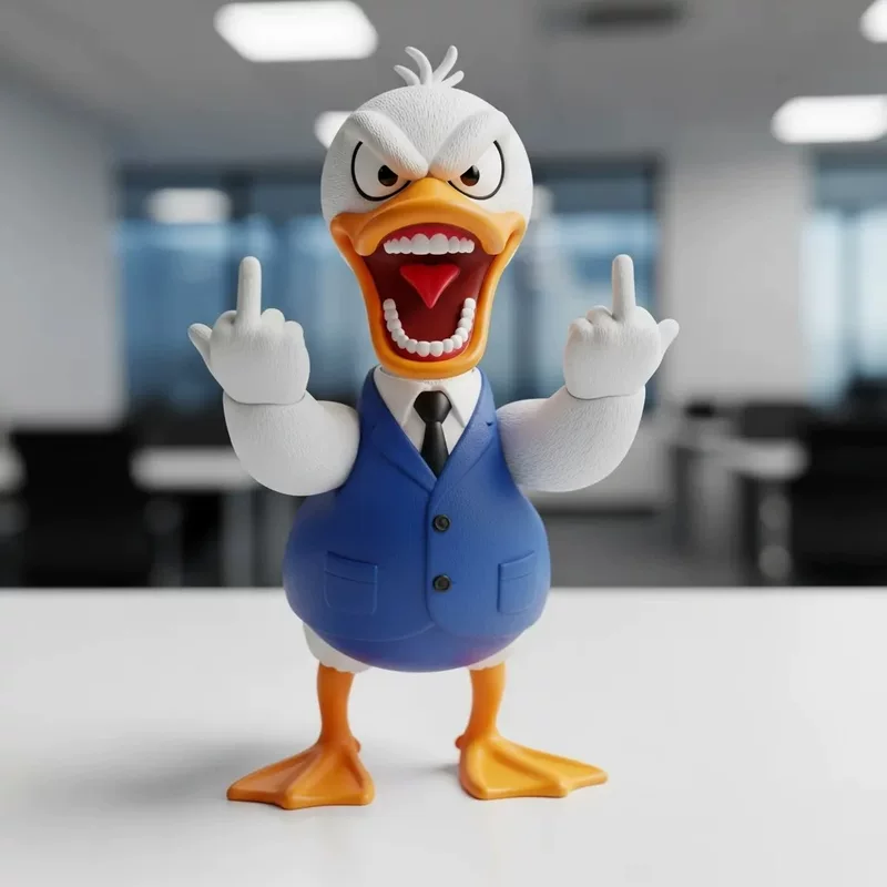 Новые трансграничные украшения в виде статуэток злых животных от Angry Animals Gang для офисного стола.