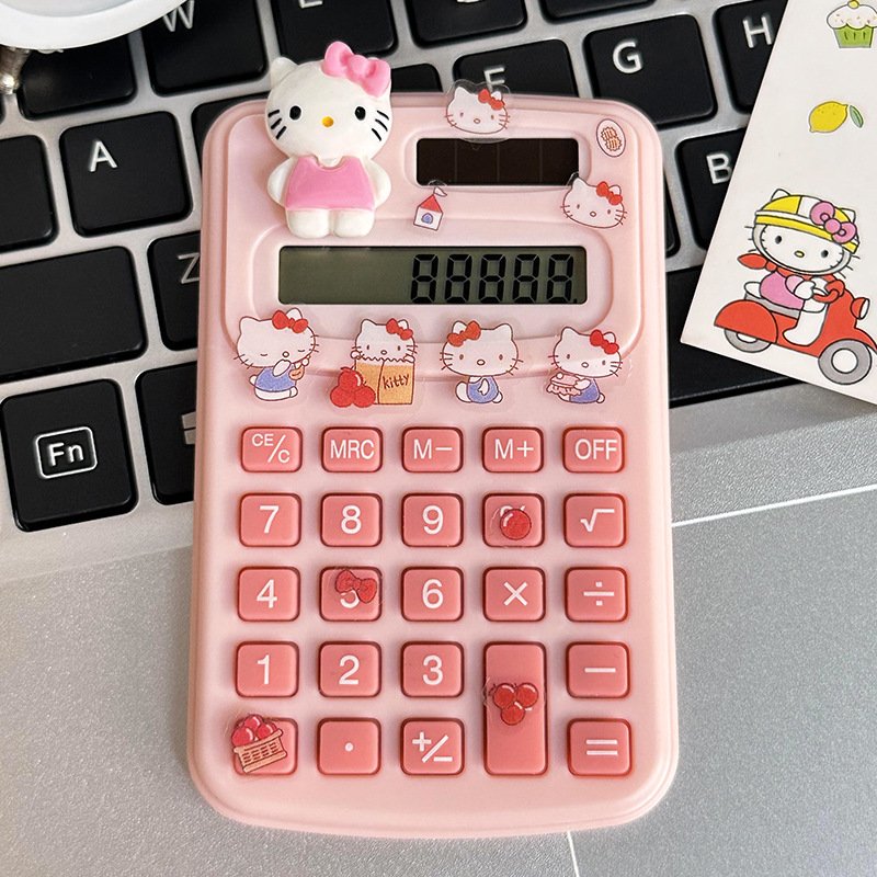 Calculadora de dibujos animados lindo creativo estudiante cultura de oficina producto de alto valor mini computadora portátil al por mayor
