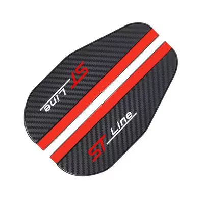 Fiber Texture Rearview Mirror — Rearview mirror rainproof sticker - st-line1-pair