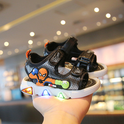 One piece drop shipping Korean baby shoes 2024 summer baby toddler sandals 1-6 years old soft bottom baby shoes for men and women