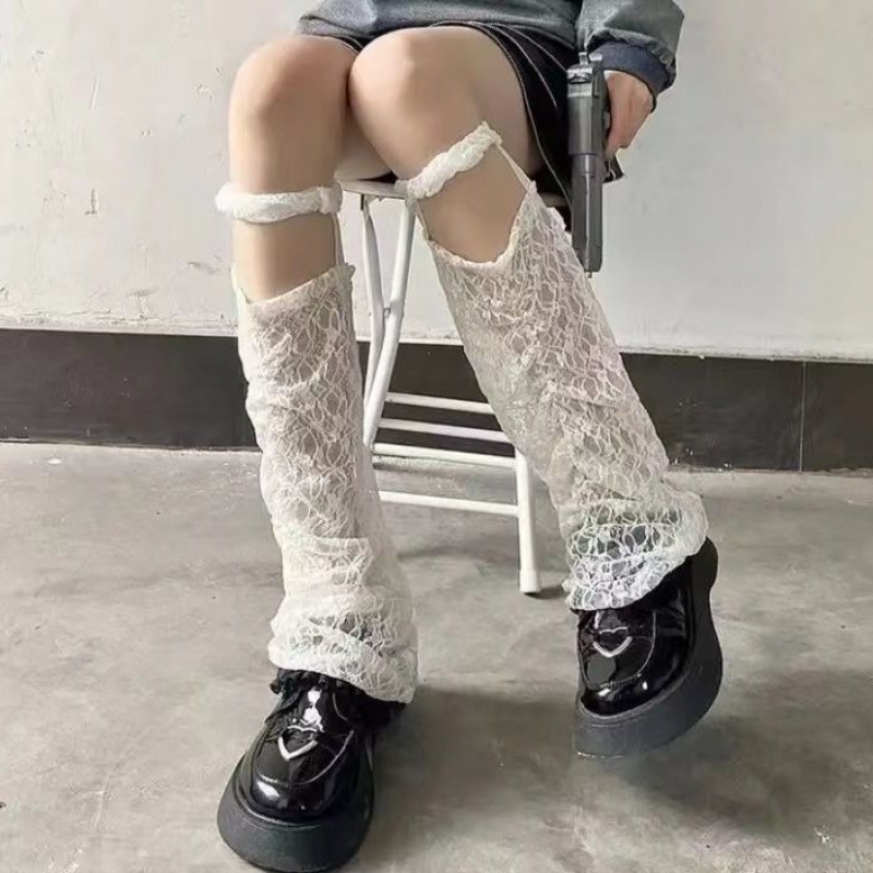 흰색 레이스 양말