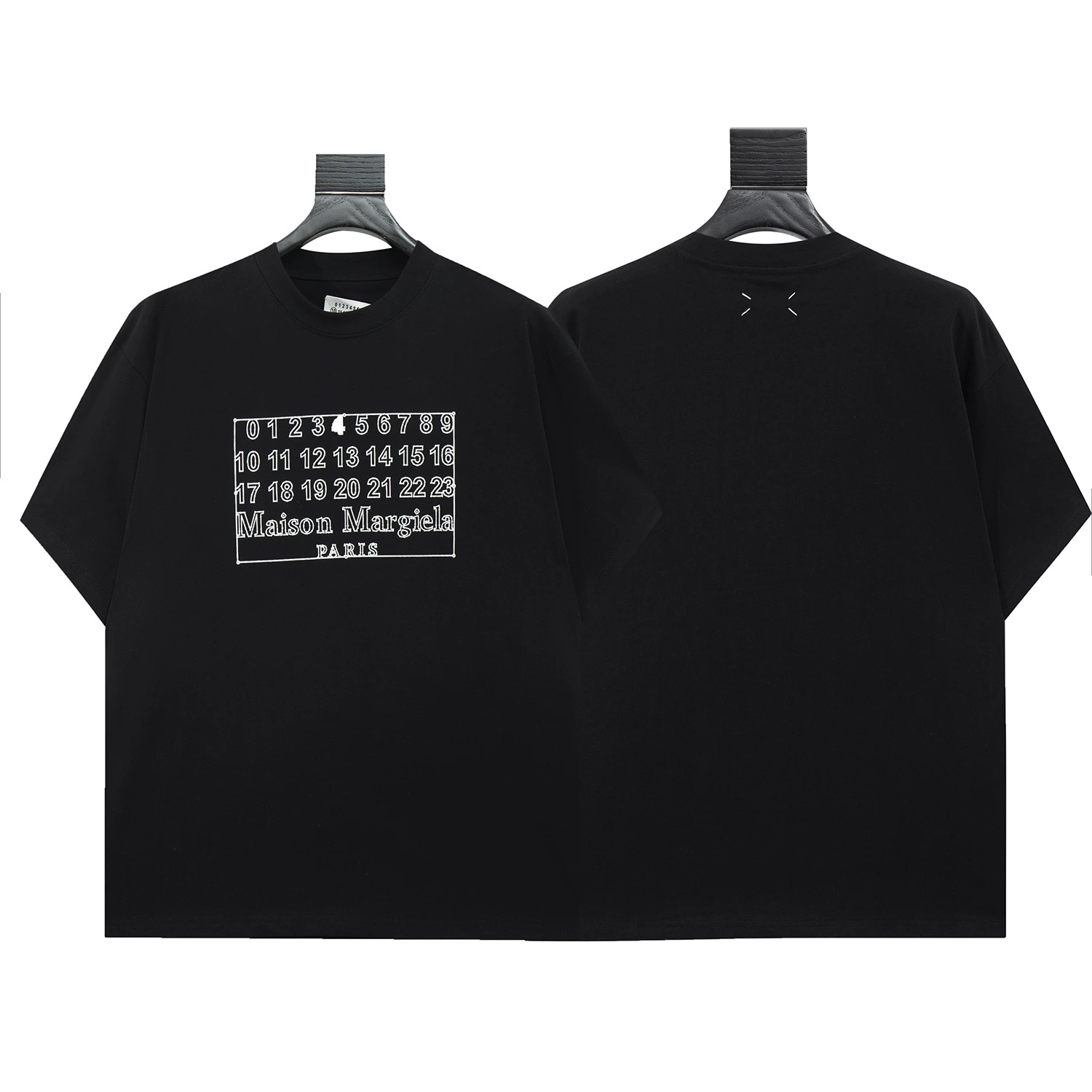 Роскошная майка сdigitальным принтом и круглым вырезом Maison Margiela летом новинка, короткий рукав
