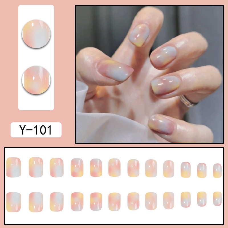 Simple Style Gradient Color Plastic Nail Patches 1 Set display picture 19
