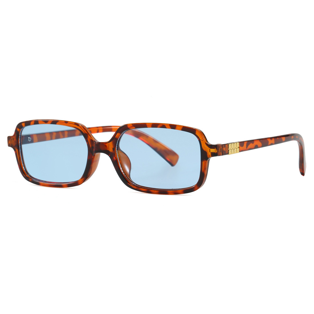 Gafas de sol cuadradas de montura pequeña, estilo retro y protección UV