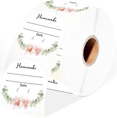 500 Stickers/rolls 5cm Amazon Flower Sticker Thank You Handmade Decorative Self-Adhesive Labels