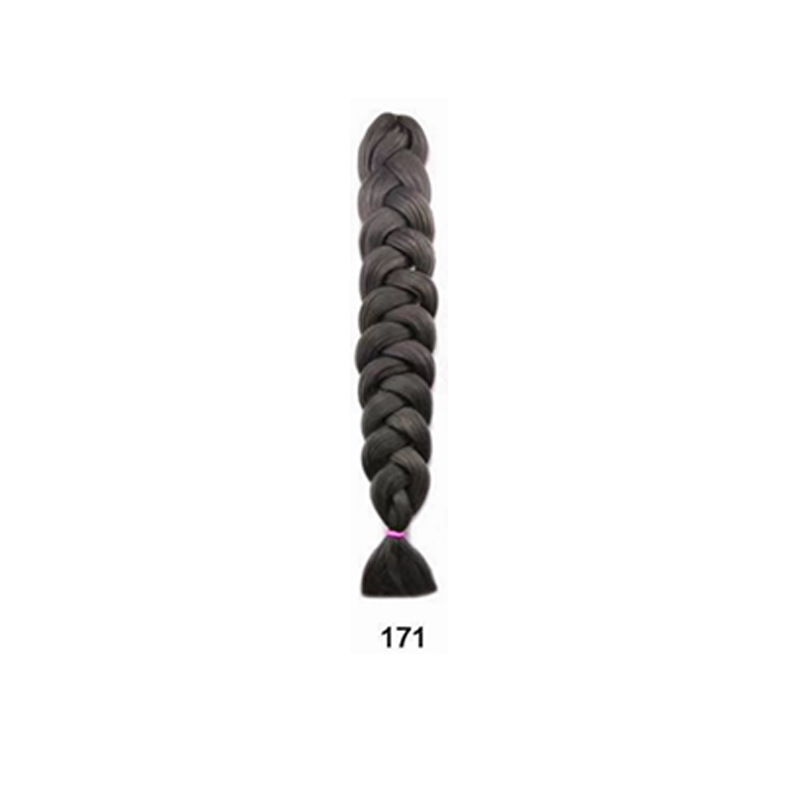 165g Fibra química Jacques Trenza grande Jumbo Outre Braid Hair Peluca Trenza sucia africana Trenza torcida