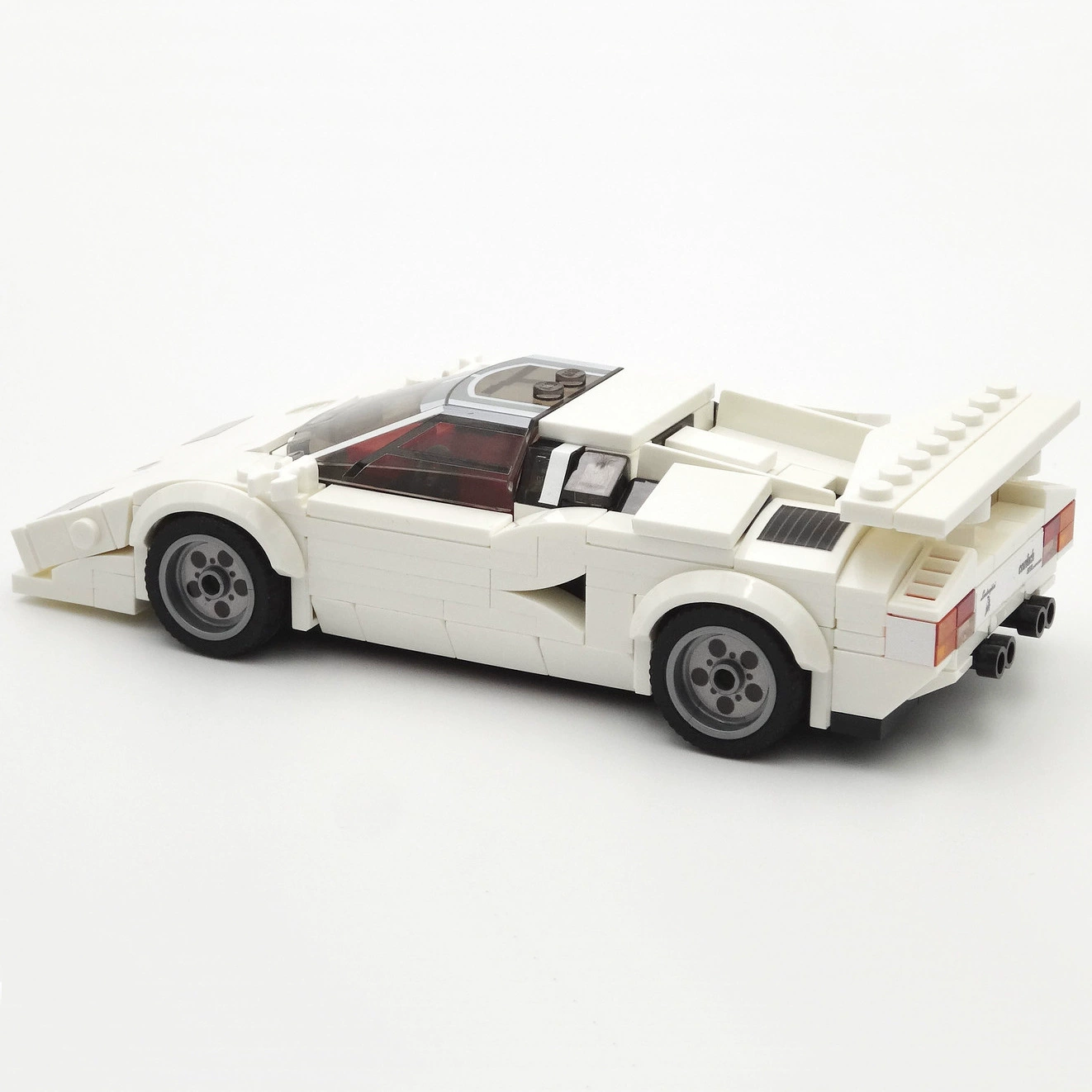 跨-граница MOC мелкие части строительных блоков 91024 Голубой Боргини Countach совместимый с Lego суперкар гоночная серия