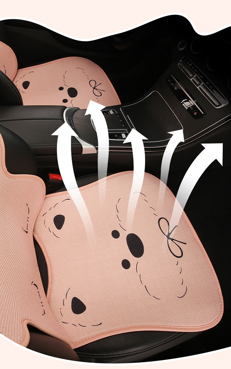 Car Seat Cushion for All Seasons, High-End Women's Summer Seat, Rear Thin Car Seat Cover, Seat Cushion, West Highland