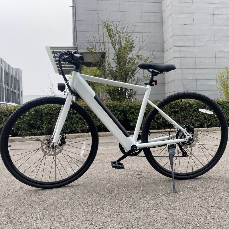 Us Overseas Warehouse in Stock 2025 New Model White Electric Power-Assisted Mountain Bike Adult Commuter Smart Electric Bicycle