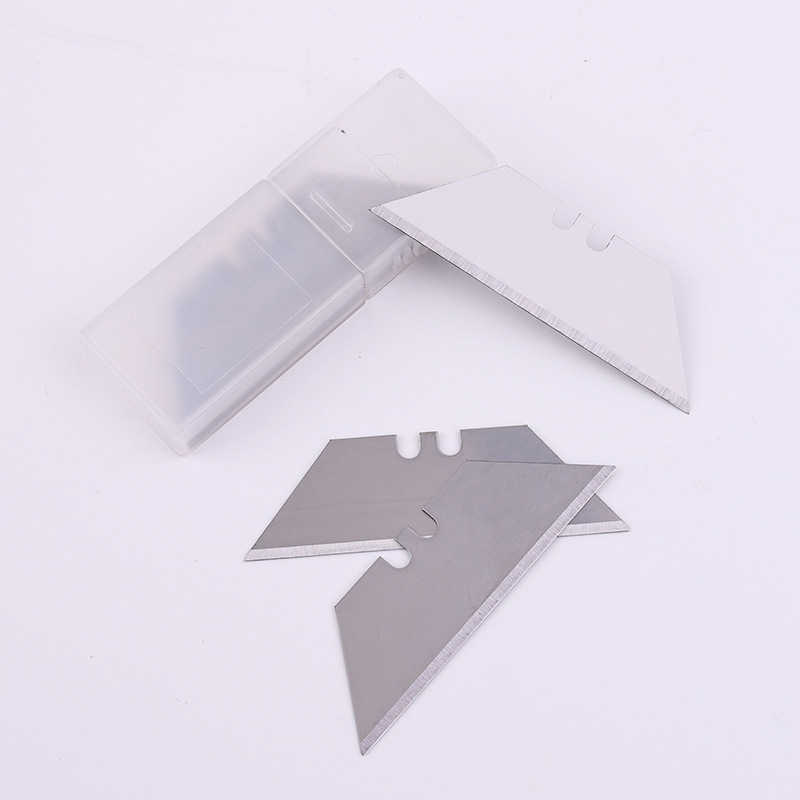 [10 piezas en una caja] Cuchilla en forma de T en stock Cuchilla trapezoidal de acero 60 no estándar de sexo opuesto al por mayor de 0,5mm de espesor