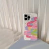 White pink tone graffiti brush