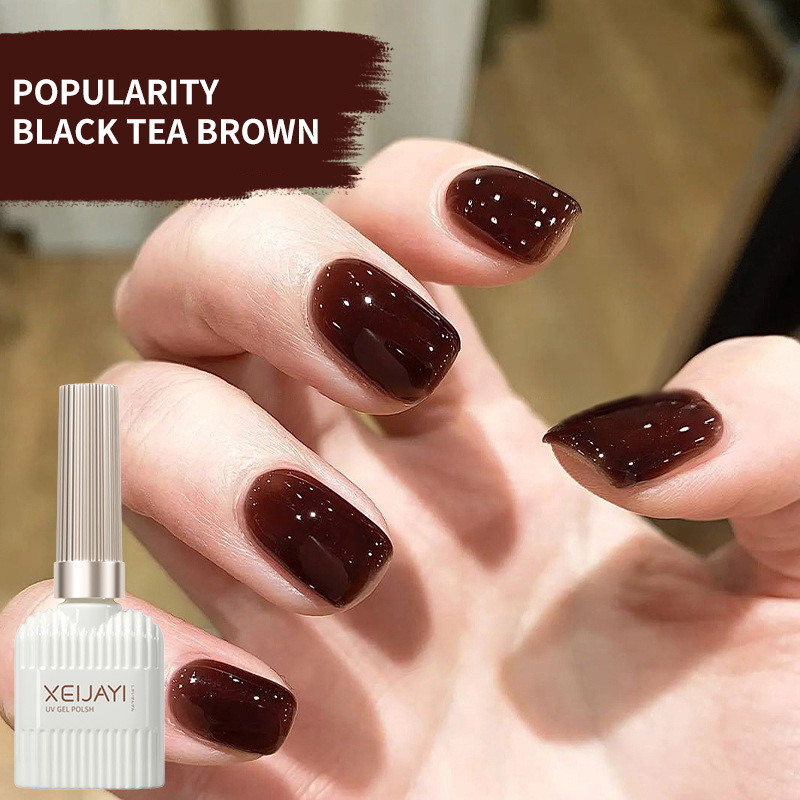 Black tea brown new Halloween popular phototherapy glue for nail art DIY nail shop for factory wholesale Black tea brown new Halloween popular phototherapy glue for nail art DIY nail shop for factory wholesale