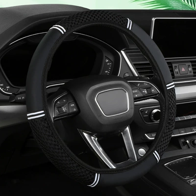 Steering wheel cover wheel cover four seasons universal - black-38cm
