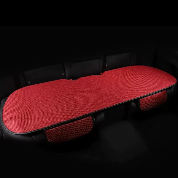 A long strip of the back row [wine red ice silk model]