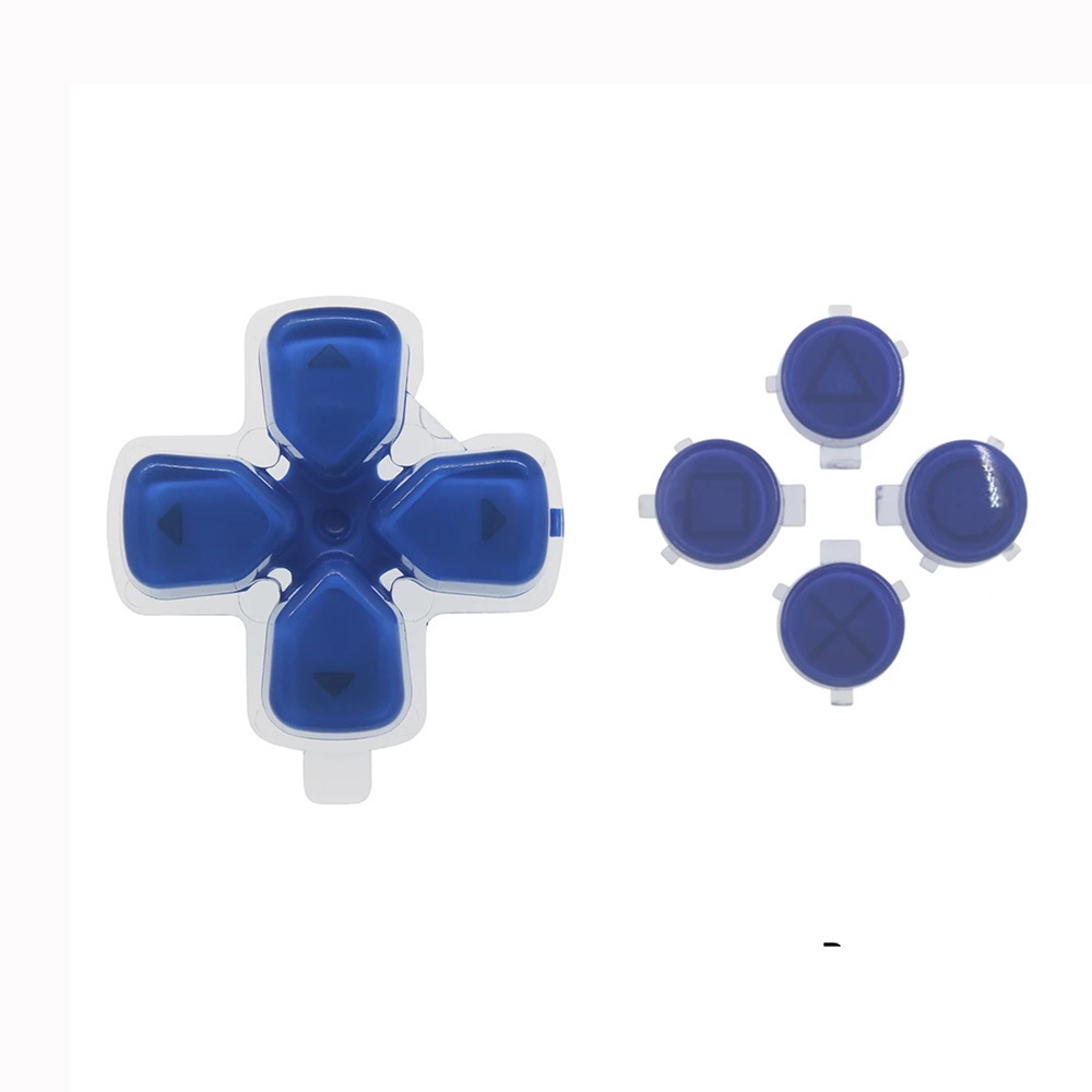 PS5 mango Botón de cristal ps5 Botón de función de dirección PS5Slim mango de color de Cristal DIY Botón de reemplazo