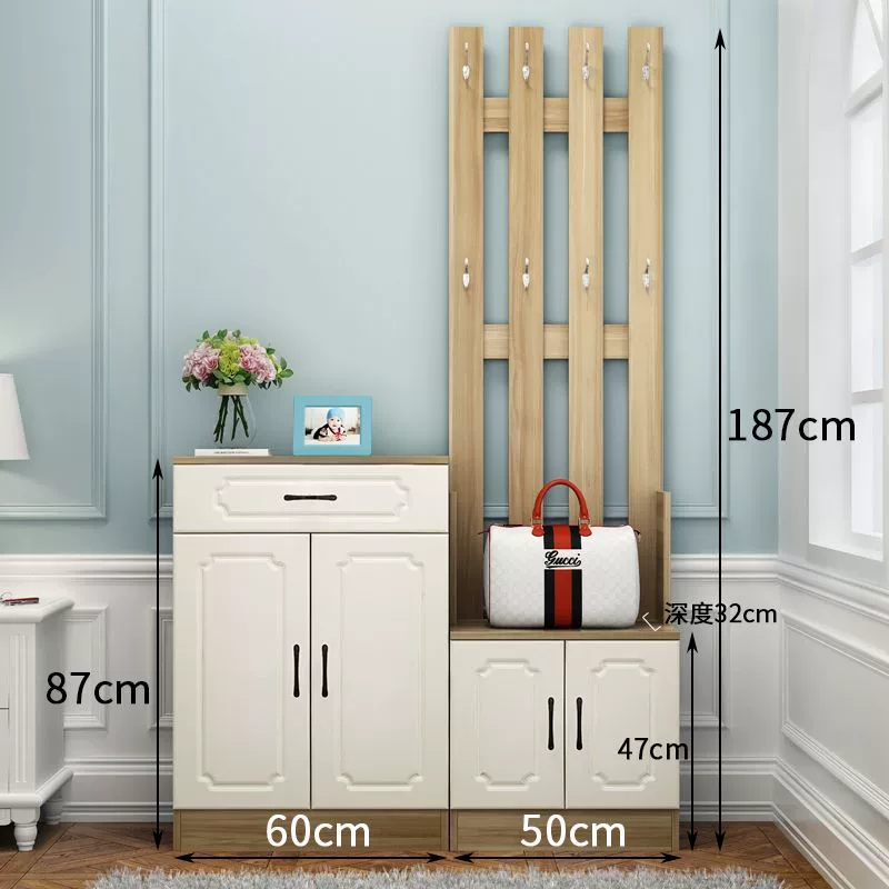 Garment Rack Freestanding Shoe Cabinet Wardrobe Hanger from Yomiego
