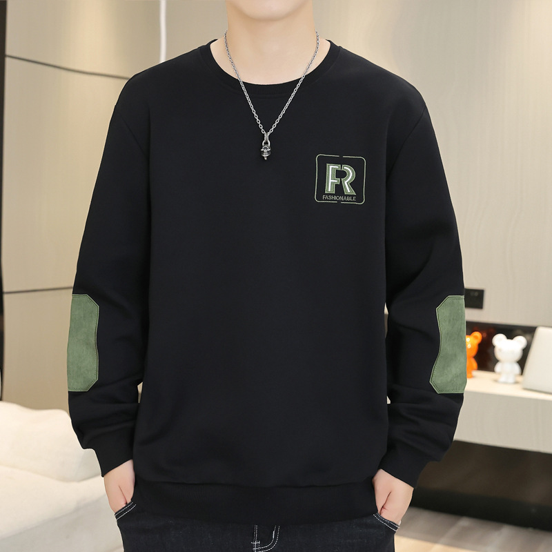 T-shirt à manches longues pour homme, vêtement d'extérieur décontracté et ample, nouvelle collection printemps et automne_voghion.com